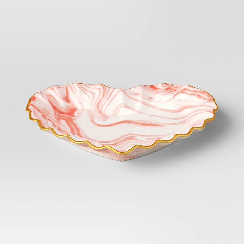 Ceramic Marbled Heart Dish - Threshold&#8482;, 1 of 7