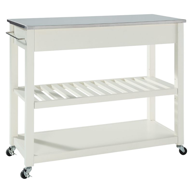Stainless Steel Top Kitchen Cart/Island with Optional Stool Storage - Crosley, 3 of 10
