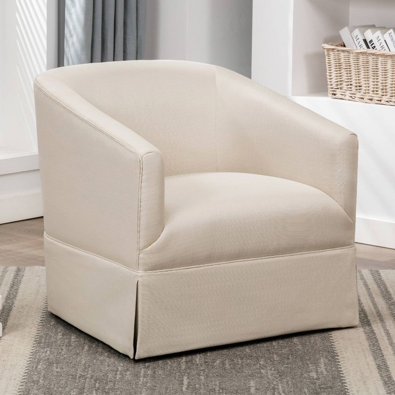Comfort Pointe Elm Skirted Swivel Accent Chair, 2 of 15