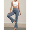 Imily Bela Womens High Waist Flare Scrunch Butt Lifting Yoga Leggings Bootcut Bell Bottoms Workout Pants with Pockets - 2 of 4