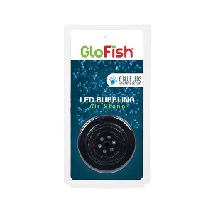 GloFish Blue LED Bubbler Aquarium Decor with Air Stone for Fish Tanks - 1 of 2
