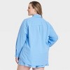 Women's Oversized Long Sleeve Collared Button-Down Shirt - Universal Thread™ - 2 of 4