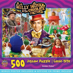 MasterPieces - Willy Wonka & The Chocolate Factory - Golden Ticket 500 Piece Jigsaw Puzzle for Adults - 1 of 4
