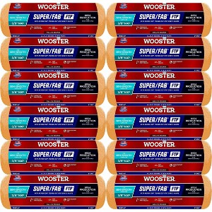 Wooster Genuine 9" Super/Fab FTP 3/8" Nap Roller Cover 12-Pack, RR923-9-12PK - 1 of 1