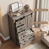 Farmhouse 5 Drawer Dresser for Bedroom, 48" Tall Wood Dresser Chest of Drawer with Sliding Barn Door - 4 of 4