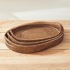 Plum & Post Burma Rattan Oval Serving Trays Set of 3 - 3 of 4