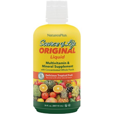 Nature's Plus Source Of Life Liquid Multi-Vitamin & Mineral - Tropical Fruit 30 fl oz Liq.