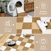 Acekool 5x7 Washable Area Rug, Modern Checkered Plaid, Non-Slip, Stain Resistant Ultra-Thin Low Pile Carpet for Living Room, Bedroom, Grey - 3 of 4