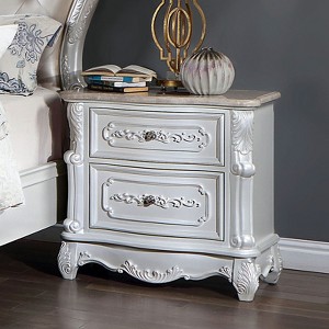 NicBex Nightstand with Drawers, Side Table with Hanging Pulls and Finish Top,Classic Bedside Table for Bedroom,Living Room - 1 of 4