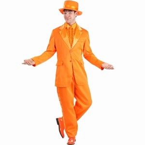 HalloweenCostumes.com Adult Orange Tuxedo Costume | Movie Costumes - 1 of 4