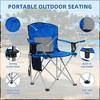 Kumasinova Foldable Camping Chairs with Cup Holder,Portable Chair with Side Pocket,Heavy Duty Beach Chairs for Adults,Outdoor Chairs for Camping&Lawn - 3 of 3