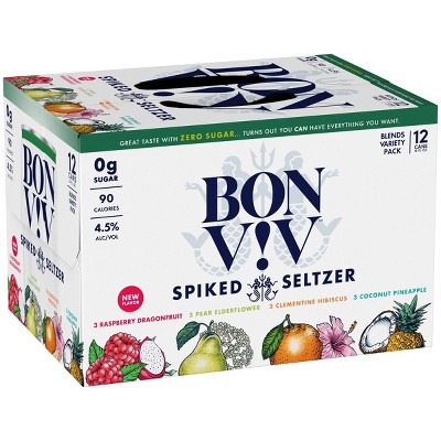 BON V!V Blends Spiked Seltzer Variety Pack - 12pk/12 fl oz Cans