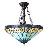 Chloe Lighting Nicholas Tiffany-Style Mission Stained Glass Inverted Ceiling Pendant 73" Height - 2 of 3