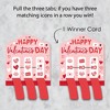 Big Dot of Happiness Happy Valentine’s Day - Valentine Hearts Party Game Pickle Cards - Pull Tabs 3-in-a-Row - Set of 12 - image 3 of 4