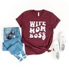 Simply Sage Market Women's Wife Mom Boss Wavy Heart Short Sleeve Graphic Tee - 3 of 3