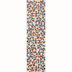 Well Woven Darla Floral Indoor OutdoorHigh Traffic Modern Carpet Area Rug - 1 of 4