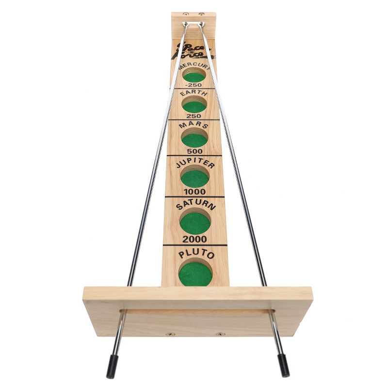 WE Games Shoot The Moon - a Classic 1940's Nostalgia Game - Solid Natural Wood - 17.5 inches, 2 of 8