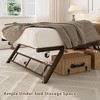 coucheta Pop Up Trundle Bed Frame,Trundle Day Bed with Lockable Casters,Foldable Metal Platform - 4 of 4