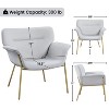 Yaheetech Modern Upholstered Fabric Armchair for Living Room, Bedroom, Office - 3 of 4