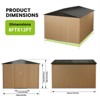 Outdoor 10x10 ft Metal Storage Shed, Lockable Steel Garden Shed with Sloped Roof & Ventilation, Waterproof & Rust-Resistant for Tools & Equipment - 3 of 4