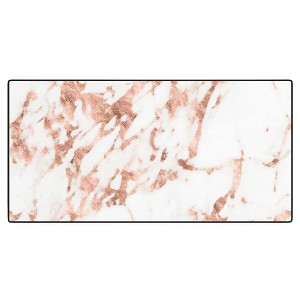 Nature Magick Rose Gold Marble Perfect Pink Desk Mat - Deny Designs - 1 of 4