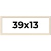 PosterPalooza | 39x13 Wide Barnwood Picture Frame, UV Acrylic, 6 Finishes - Grey, Brown, White, and Black - 2 of 4