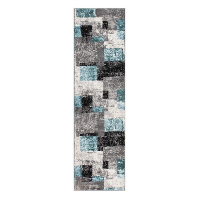 World Rug Gallery Contemporary Abstract Boxes Area Rug