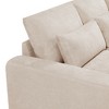 GlasFlength L-Shaped Sectional Sofas, Stylish and Comfortable Seating for Every Home, Contemporary, Classic Modern Designs, Beige,129.9”*72”*31.5" - 2 of 4