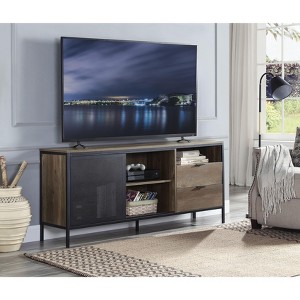 CAVINAS Mid-Century Modern TV Stand with Metal Legs Entertainment Center - 1 of 4