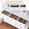 Senfot Dresser with 7 Drawers, Vintage Style Chest of Drawers, Storage Cabinet with Metal Handles for Bedroom, Living Room, Hallway, White - image 4 of 4