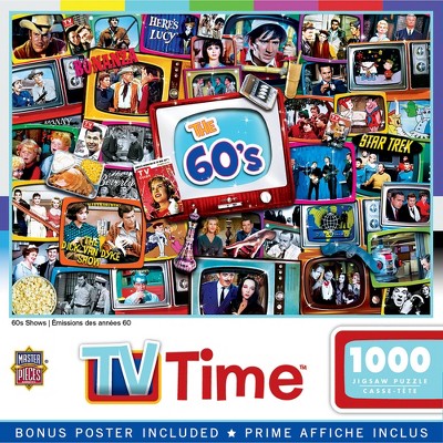 MasterPieces TV Time Puzzles Collection - 60s Shows 1000 Piece Jigsaw Puzzle