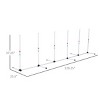 Dog Agility Training Equipment Set,Adjustable Weave Poles for Backyard,Portable Outdoor Dog Agility Course for Exercise - LAOTIES - 2 of 4