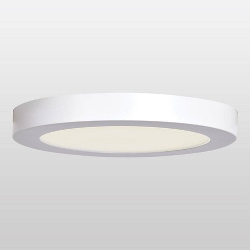 Ulko Exterior 9 Led Outdoor Flush Mount Ceiling Light Acrylic Lens Diffuser White Access Lighting