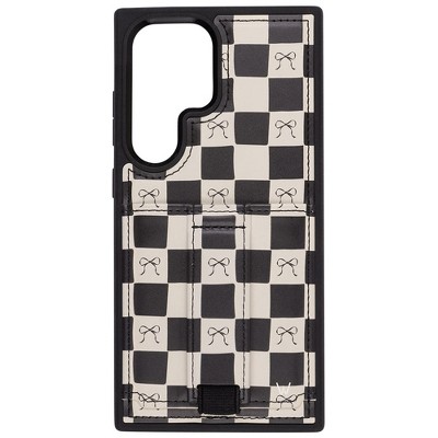 Walli Cases Bow Noir Phone Case with Wallet and Finger Strap