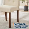 homfan Dining Chairs Set of 2, Upholstered Button Tufted Dining Chair with    Wood Legs - 4 of 4