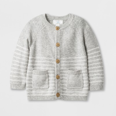 grey baby cardigan boy