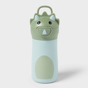 Kids' 10 fl oz Dinosaur Animal Water Bottle - Pillowfort™ - 1 of 3