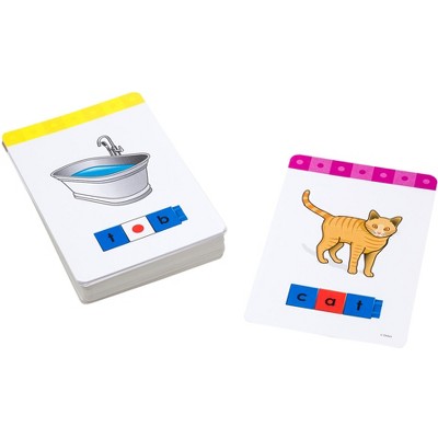 Didax Unifix Reading Early Phonics Word-Building Cards, Grade K, 50 Cards