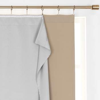 Extra Wide Thermal Blackout Single Window Curtain Liner - Light Grey - SunVeil