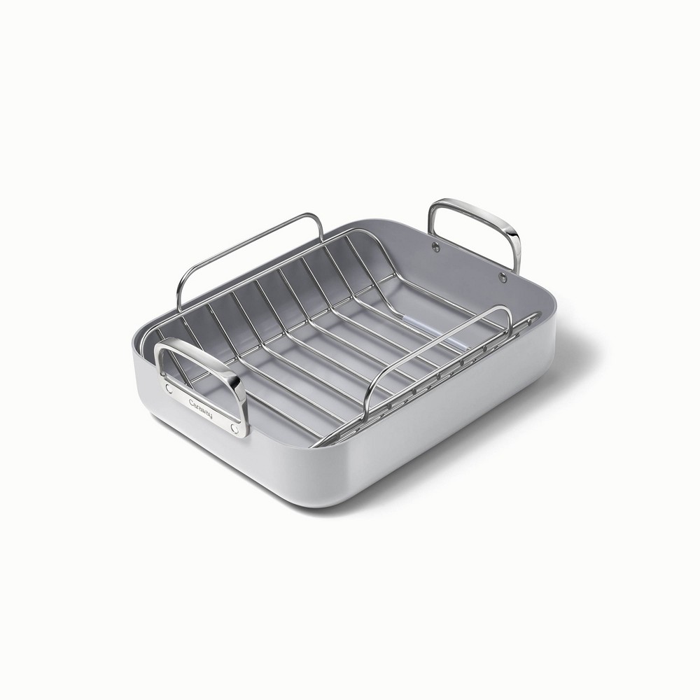 Caraway Home 12.6 Nonstick Square Braiser Gray