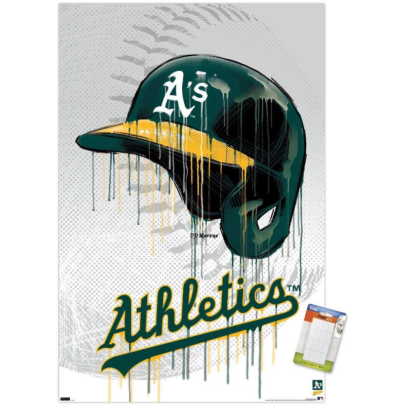 Trends International MLB Oakland Athletics - Drip Helmet 22 Unframed Wall Poster Prints, 1 of 7