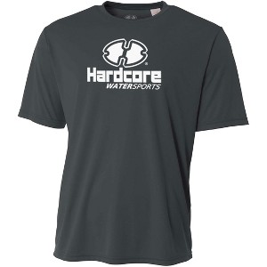 Hardcore Men's Short Sleeve Rash Guard Surf Shirt - Relaxed Fit Swimwear Designed for Maximum Comfort and Performance - 1 of 4