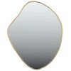 Aghana Digitals Gold Polished Synthetic Glass Wall Mirror, 15.7x19.7in Indoor Decorative Grooming - 2 of 4