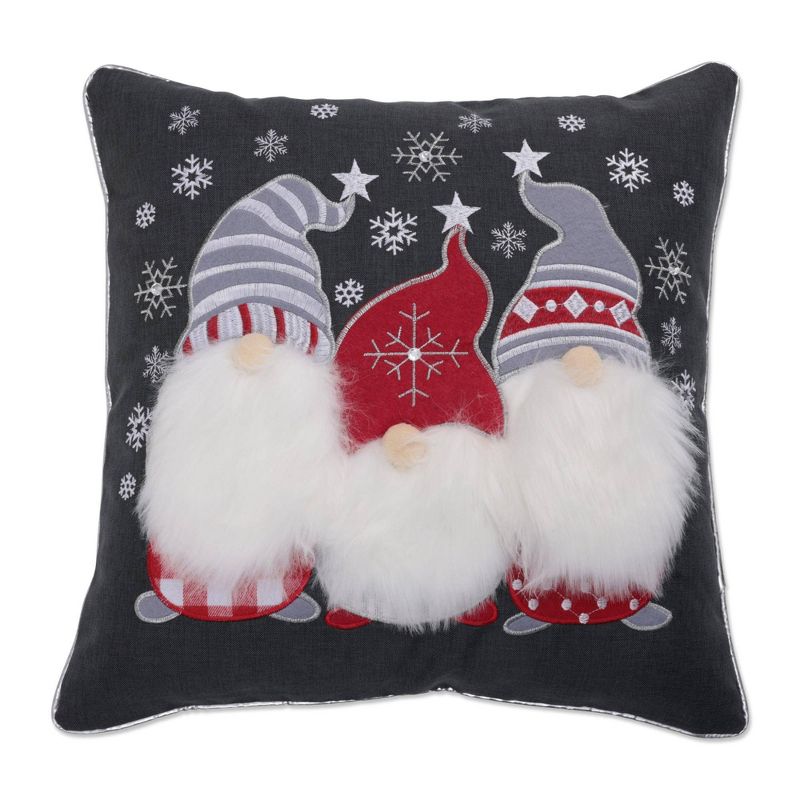 18&#34;x18&#34; Gnomes Christmas Indoor Square Throw Pillow - Pillow Perfect, 1 of 4