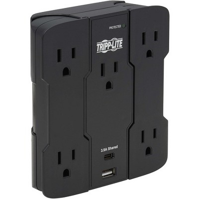 Tripp Lite Safe-IT SK5BUCAM 5-Outlet Surge Suppressor/Protector - 5 x NEMA 5-15R, 2 x USB - 1875 VA - 1050 J - 120 V AC Input