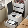 FONTOI 37.43"W 3 in 1 Vanity Desk with Flip Top Mirror and 3 Drawers Compact Makeup Vanity for Bedroom Dressing Room, 37.43"*18.12"*9.85" - 4 of 4