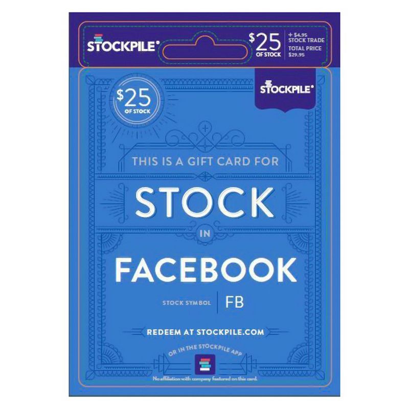 Stockpile Facebook $25, 1 of 2