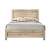 TiramisuBest Wood Queen Bed, 84x64x50 inches, 82 lbs, w/ Rectangular Headboard & Tapered Legs - 2 of 4
