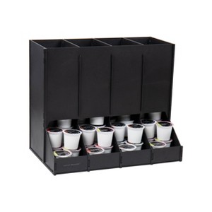 Mind Reader 4-Compartment Single-Serve Coffee Pod Dispenser 120 Pod Capacity Black: Coffee Accessories & Pod Holder - 1 of 4