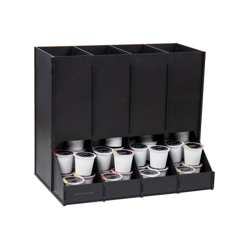 Mind Reader 4-Compartment Single-Serve Coffee Pod Dispenser 120 Pod Capacity Black: Coffee Accessories & Pod Holder - image 1 of 4